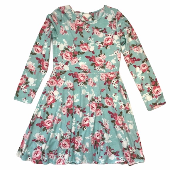 CHILDREN’S PLACE Dress A-Line Floral Long sleeves